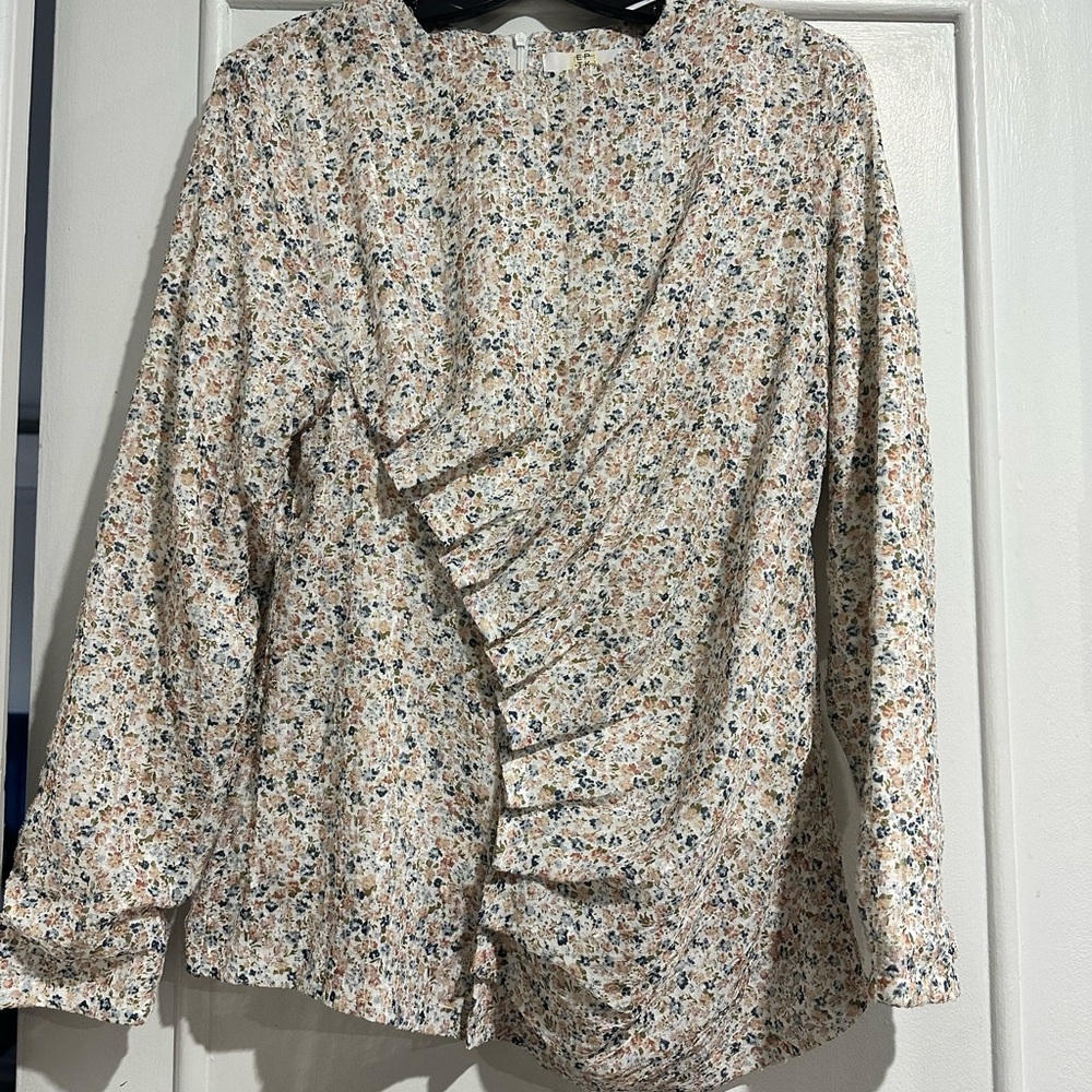 Floral Ruffle Blouse